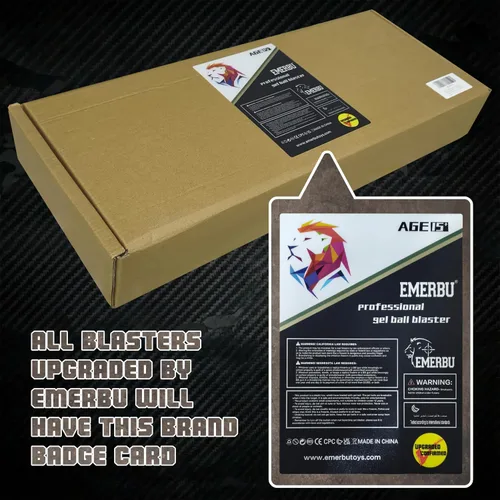 Vista 7 de EMERBU Pro-Grade Gel Splatter Ball Blaster SLR Actualizado por EMERBU - Cuerpo de Metal y Nylon - 11.1V Alta Potencia - Conjunto de Engranajes