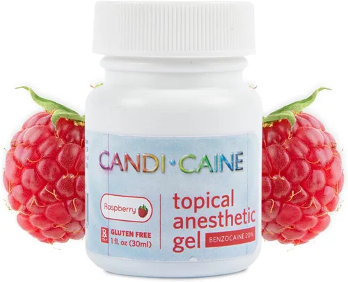 Vista 10 de Dynamic Dental Candi Caine, gel anestésico tópico, 1 oz, sabor a goma de mascar