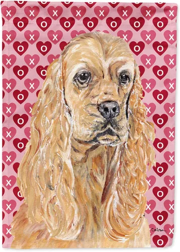 Vista 109 de Caroline's Treasures SS4484GF Bandera de jardín con diseño de bulldog inglés y corazones para el Día de San Valentín, bandera decorativa para patio