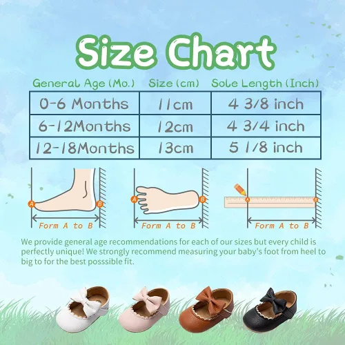 Vista 6 de Meckior - Zapatos bajos y livianos para bebés estilo Mary Jane con suela suave y lazo decorativo para vestidos de princesa o bodas para niñas que