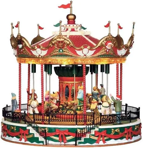 Vista 3 de Lemax Carnaval - Vistas y Sonidos: Carrusel de Santa - (34682-UK), Resina, Multicolor