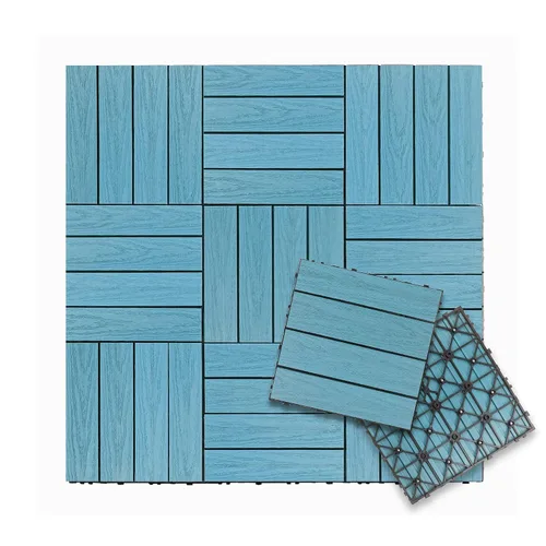 Vista 28 de NewTechWood UltraShield Naturale - Azulejo compuesto para exteriores (1 pie x 1 pie), color rosa de Seúl (10 pies cuadrados por caja)