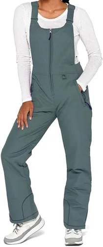 Vista 20 de Baberos de nieve para mujer, impermeables, aislados, para esquí, snowboard, invierno, cálidos, overoles, trajes de nieve Ripstop