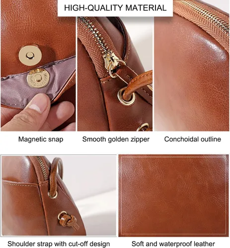Vista 5 de natyrlpog Bolso cruzado para mujer, pequeño, lindo bolso de hombro de piel sintética, bolso de mensajero de moda para teléfono