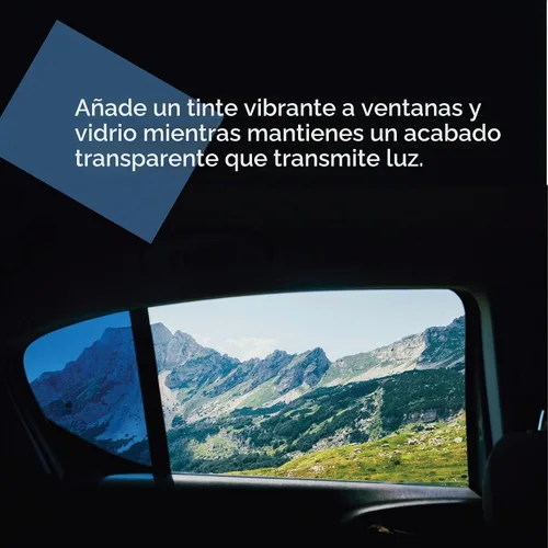 Vista 4 de VViViD láminas de vinilo para coloración de ventana, transparentes, coloridas, Azul