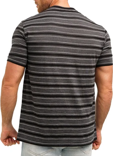 Vista 3 de Camiseta de lana merino para hombre Camisas de lana merino de manga corta para hombre Camiseta deportiva de merino ligera para senderismo