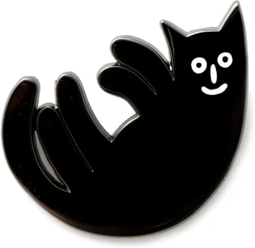 Vista 9 de FCFD Black Cat Enamel Pins Best Cat Brooch and Lapel pins for men and women Black Cat Pins