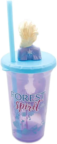 Vista 2 de Frozen Elsa Buddy - Vaso para sorber con pajita, 15 onzas