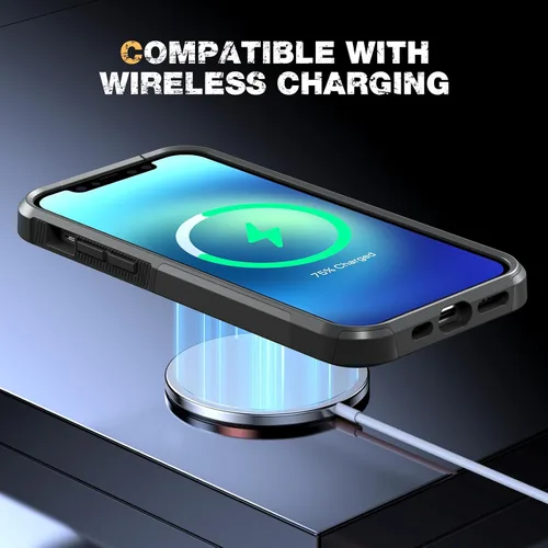 Vista 6 de Diaclara Funda diseñada para iPhone 12/iPhone 12 Pro, [con protector de pantalla de privacidad] [antiespía]