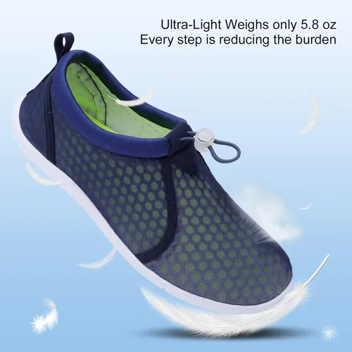 Vista 3 de XIHALOOK Zapatos acuáticos para mujeres y hombres, secado rápido, con cordón, para playa, natación, piscina, surf, deportes acuáticos