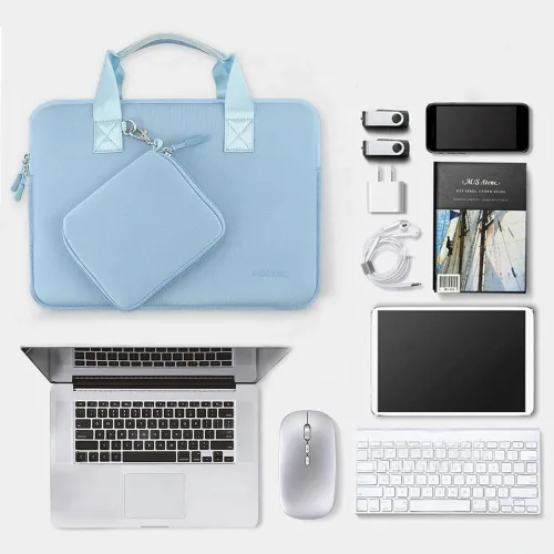 Vista 6 de Hseok Sk01bl01 - Funda de neopreno para portátil de 14 pulgadas con funda