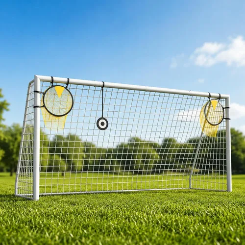 Vista 11 de Kids Soccer Goal, 12x6ft/8x6ft/6x4ft Steel Soccer Goals for Backyard Steel Goal for Kids 4–15, for Training and Match Play, Include HDPE Soccer Net