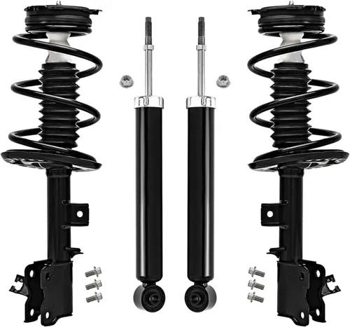 Vista 23 de Detroit Axle - Kit de 4 puntales para Ford Escape 2014-2019, 2 amortiguadores traseros ensamblaje 2 puntales delanteros y resortes helicoidales 2015