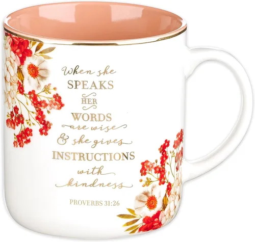 Vista 10 de Christian Art Gifts Taza grande de cerámica inspiradora para café y té con texto en inglés «Everything Beautiful Encouraging Bible Verse»