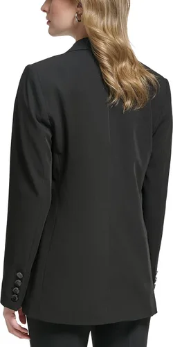 Vista 4 de Karl Lagerfeld Paris Women's Fitted Blazer with Script Detail