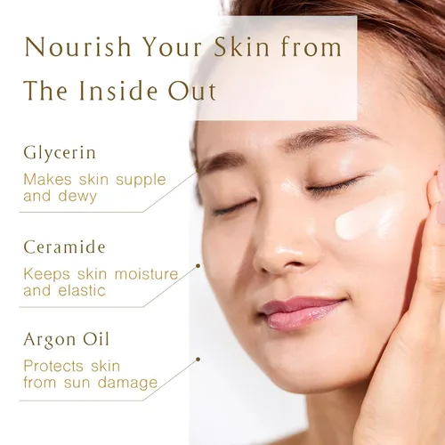 Vista 4 de BI-SU Crema facial Hidratante con extracto natural de nidos Swiftlet, glicerina, ácido hialurónico, colágeno, cuidado de la piel japonés