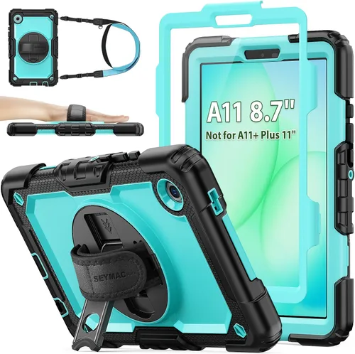 Vista 29 de SEYMAC stock Funda para Samsung Galaxy Tab A8 de 10.5 pulgadas, funda de protección contra caídas de cuerpo completo con protector de pantalla