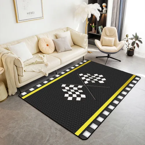 Vista 9 de Erosebridal Alfombra de motocross de 3 x 5 pies para mesita de noche, alfombra de motociclista para niños, adolescentes, motocicleta, deportes