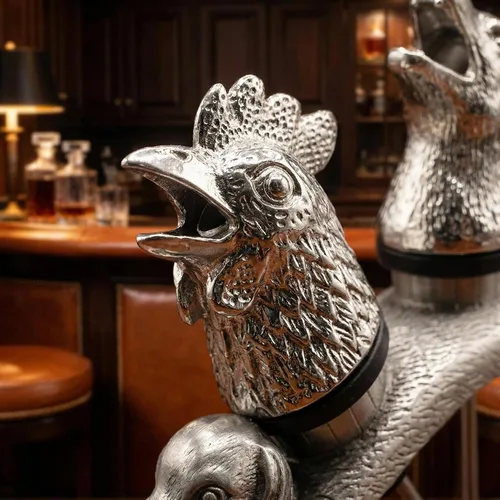 Vista 4 de Vertedor de vino animal y tapón de botella de vino Holde Display Accesorios únicos del vino