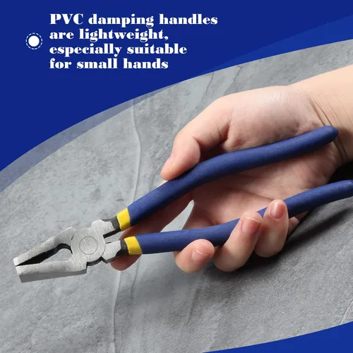 Vista 4 de SPEEDWOX Alicates de vidrio - Herramienta resistente de rotura de vidrieras de 8 pulgadas para trabajos de azulejos y mosaicos Heavy Duty, Stained