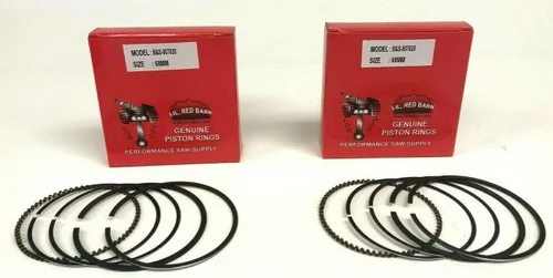 Vista 2 de Juntas de motor y dos juegos de anillos de pistón estándar compatibles con Briggs & Stratton Vangard V Twin Bore 2.677 in 807620