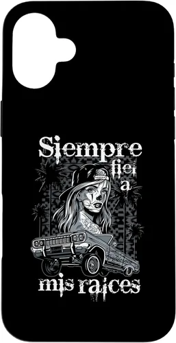 Vista 23 de iPhone 16 Chicana Style Lowrider Ropa Mujeres Mexicano-Americana Latina Case