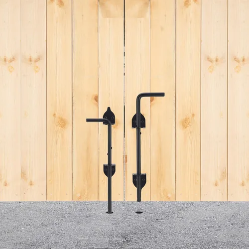Vista 6 de 12" Tornillo de Bastón Pesado de Caída para Puerta, Pestillo de Suelo para Puerta para Cercas de Madera Puertas de Metal, Tope de Puerta de Metal 1