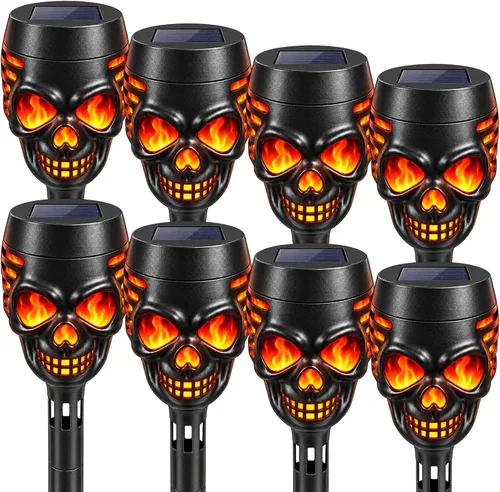 Vista 11 de Swingers Solar Lights Outdoor, Halloween Solar Torch Lights Amarillo