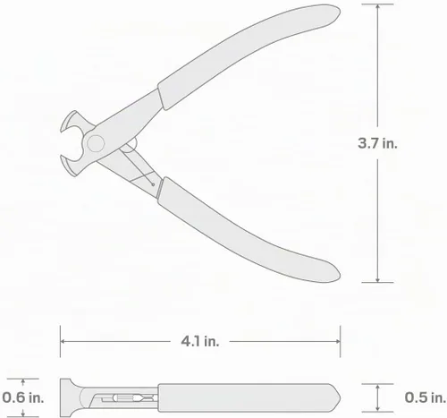 Vista 7 de TEKTON Mini Alicates de Corte de Extremos PMN64001