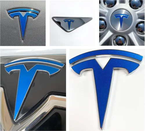 Vista 39 de Calcomanía con logotipo para Tesla Model S, Nosecone, juego de 14 piezas (verde brillante)