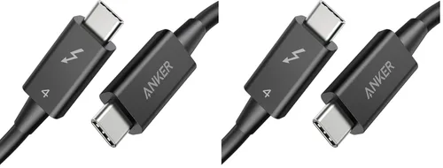 Vista 7 de Anker Cable USB C a USB C certificado Thunderbolt 4, pantalla 8K/4K/40Gbps compatible con USB4, Thunderbolt 4/3, para MacBook, iPhone 16