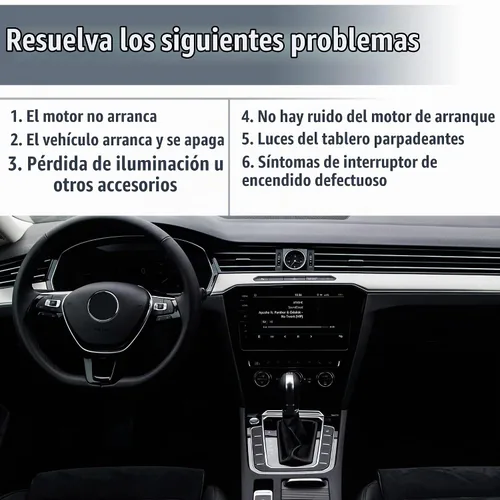 Vista 6 de X AUTOHAUX 4B0905849 Interruptor de arranque de encendido Botón de parada de arranque del motor para Volkswagen Jetta 1999 2000 2001 2002 2003 2004