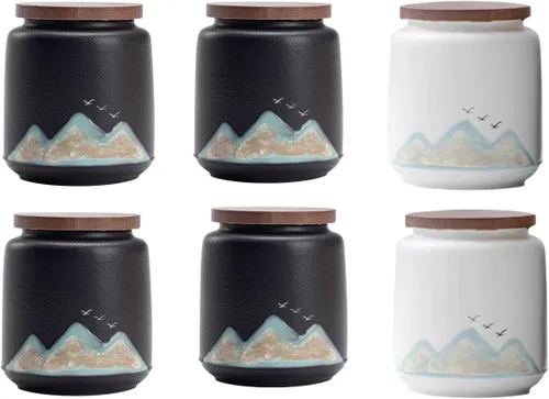 Vista 8 de Urna pequeña para cenizas humanas – Mini urna decorativa de cerámica para funeraria, urnas conmemorativas de 2.5 pulgadas para adultos, niños