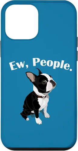 Vista 16 de Funny Mens Womens Kids Cartoon Ew People Bostie Dog Lover Case for iPhone 17
