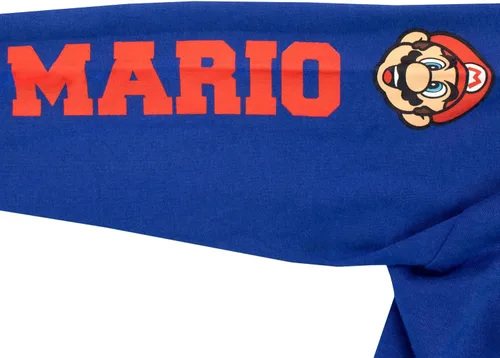 Vista 6 de SUPER MARIO Sudadera con capucha y cremallera para niños Mario y Luigi para niños