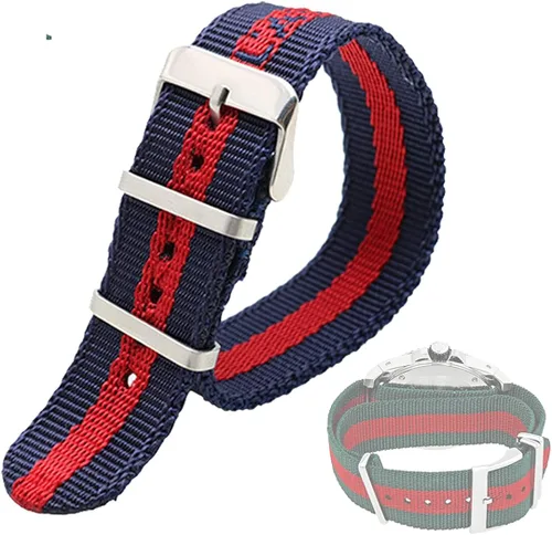 Vista 3 de Carty Military Nylon Strap Watch Band Nylon Replacement Watch Straps for Men Women