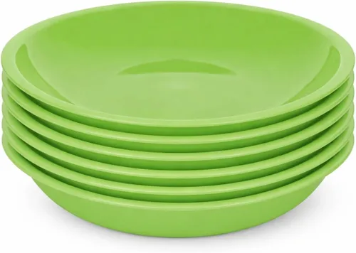 Vista 4 de Mintra Home - Platos reutilizables para servir (azul, cuadrado, 2 unidades (14 pulgadas)