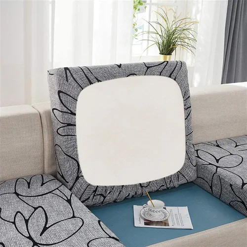 Vista 12 de YURRO Funda de cojín elástica ajustable con banda elástica, funda de cojín de repuesto para asiento de caravana, funda de sofá antigolpes para sofá