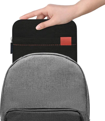 Vista 6 de Lacdo Estuche de transporte de almacenamiento protector USB externo impermeable para CD y DVD Blu-Ray, compatible con Apple MD564ZM/A SuperDrive
