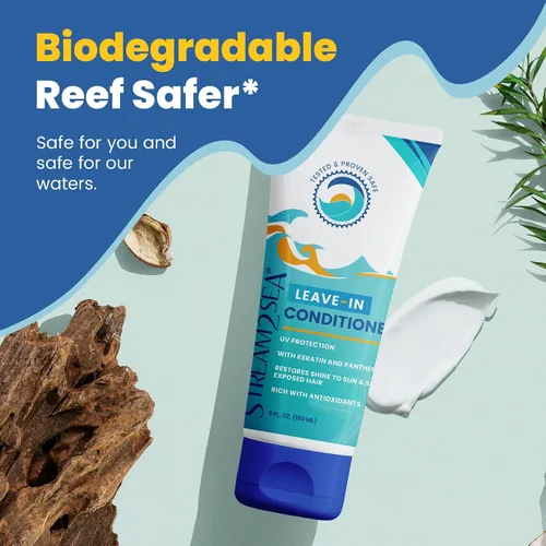 Vista 7 de Stream2Sea - Acondicionador de cabello sin sulfato sin enjuague con protección solar, 1 onza cada uno, paquete de 3