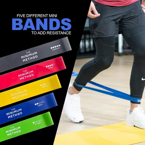 Vista 2 de Joey Thurman - Mini bandas de resistencia, paquete de 5 mini bandas de bucle para ejercicio, bandas de glúteos para glúteos, piernas y caderas