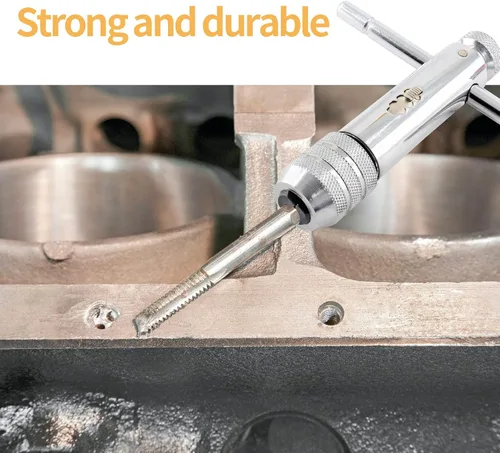 Vista 6 de Llave de llave de trinquete ajustable con mango en T Rango de capacidad de llave M3-M8