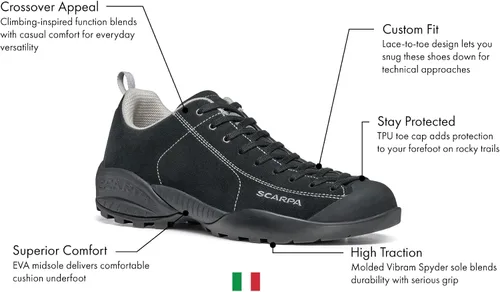 Vista 4 de SCARPA Zapatos de cuero ligeros Mojito para hombre
