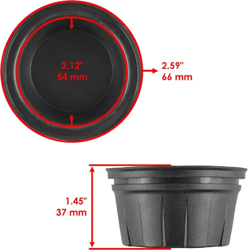 Vista 2 de Caltric 4 tapas centrales de rueda compatibles con Honda Rancher TRX420F FE FM 4x4 2007 2008 2009 2010-2020 delantera o trasera