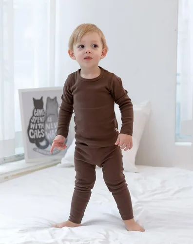 Vista 9 de AVAUMA - Pijama para niños y niñas de algodón básico para uso diario