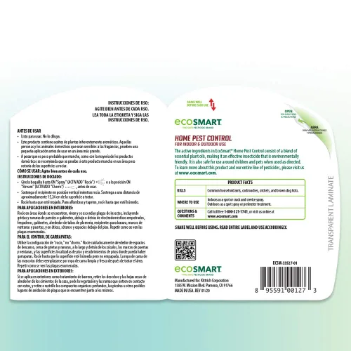 Vista 5 de EcoSmart 33507-01Organic Home Control de plagas, 24 onzas (paquete de 3 unidades de 24 onzas)