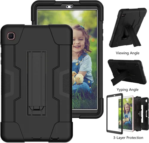 Vista 3 de Bingcok Funda para Galaxy Tab A7 Lite 8.7, resistente, resistente, de cuerpo completo, híbrida, a prueba de golpes, protección contra caídas