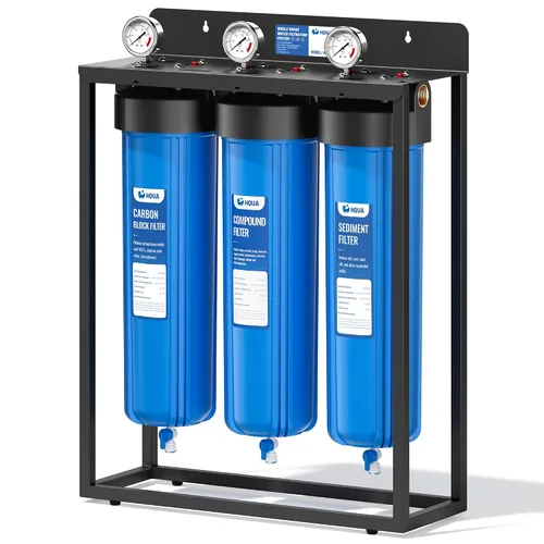 Vista 11 de WF3-01 PRO - Sistema de filtración de agua de 3 etapas para toda la casa, azul grande de 20 x 5.5 pulgadas, reduce metales pesados, PFAS