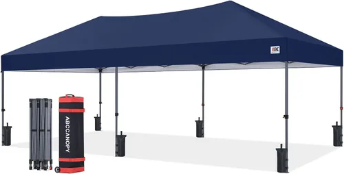 Vista 38 de ABCCANOPY Toldo desplegable – Tienda de campaña portátil para patio al aire libre resistente para patio trasero y terraza con 4 bolsas de arena Beige