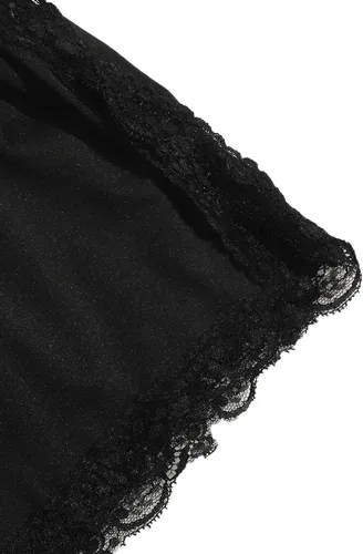 Vista 3 de SweatyRocks - Conjunto de ropa interior de lencería con borde de encaje, bralette con tirantes y calzón para mujer